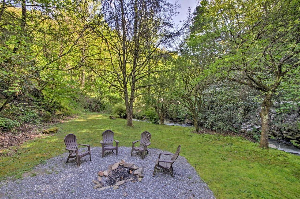 Bryson City Cabin With Fire Pit On Coopers Creek! Экстерьер фото