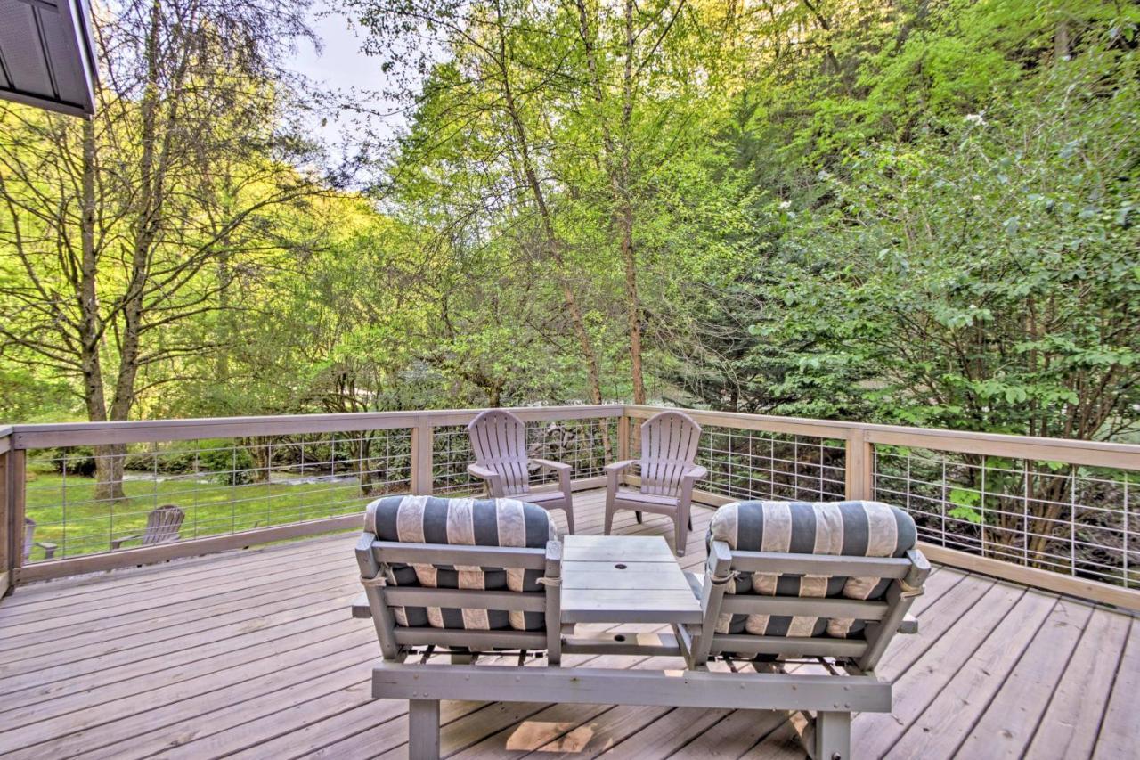 Bryson City Cabin With Fire Pit On Coopers Creek! Экстерьер фото