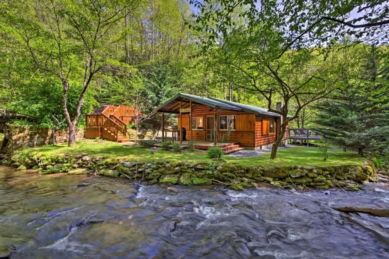 Bryson City Cabin With Fire Pit On Coopers Creek! Экстерьер фото